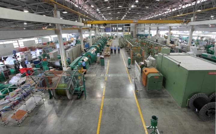 Lead processing facility interior