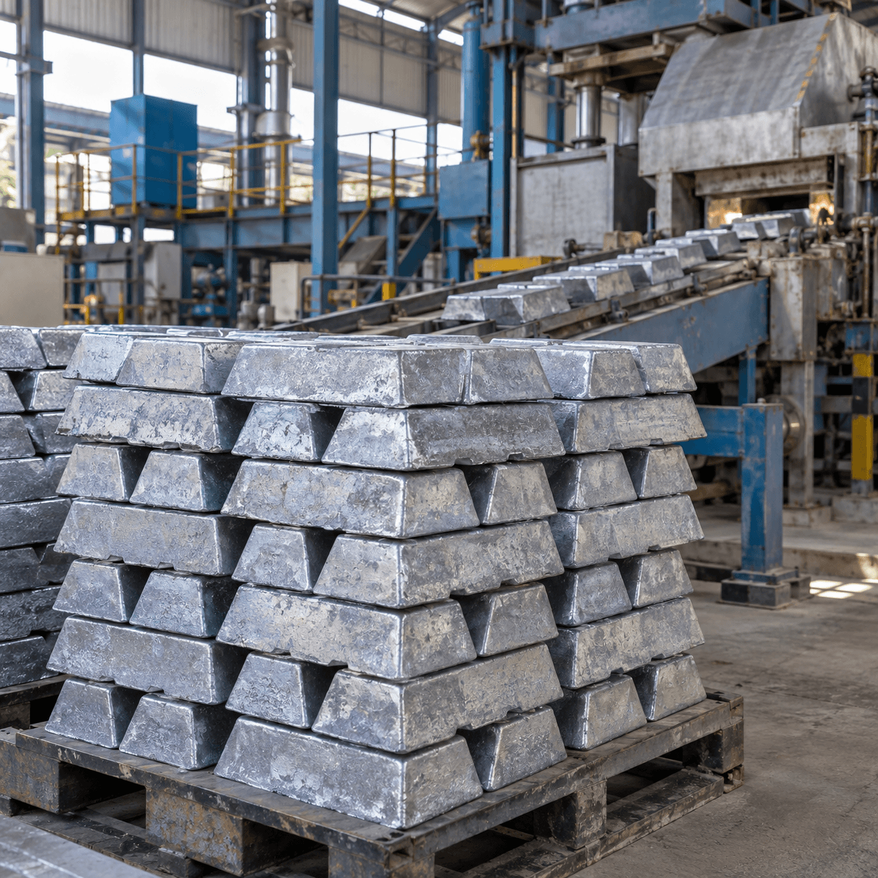 Finished lead ingots